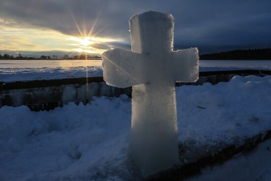 Epiphany celebrations at Joseph-Volokolamsk Monastery in Moscow Region