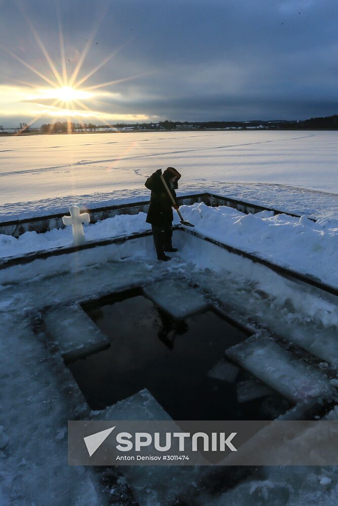 Epiphany celebrations at Joseph-Volokolamsk Monastery in Moscow Region