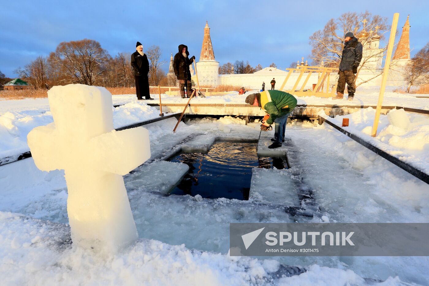Epiphany celebrations at Joseph-Volokolamsk Monastery in Moscow Region