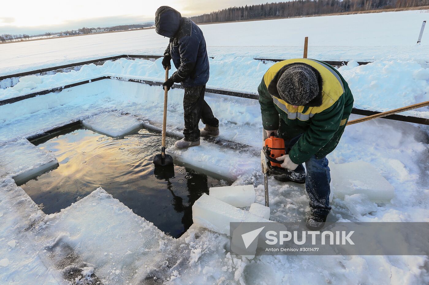 Epiphany celebrations at Joseph-Volokolamsk Monastery in Moscow Region