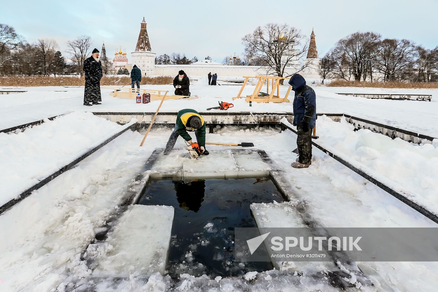 Epiphany celebrations at Joseph-Volokolamsk Monastery in Moscow Region