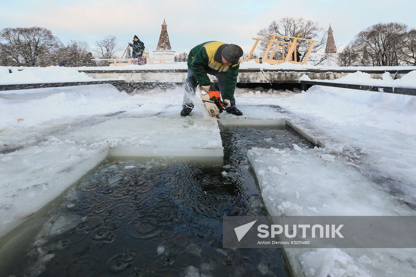Epiphany celebrations at Joseph-Volokolamsk Monastery in Moscow Region