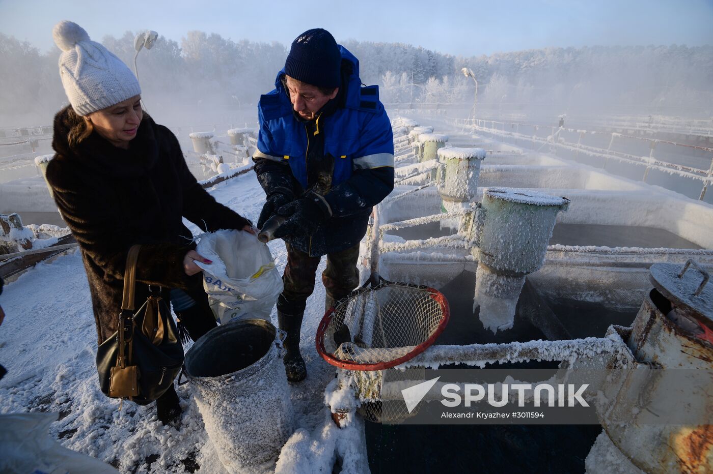 Fish farm in Krasnoyarsk Territory