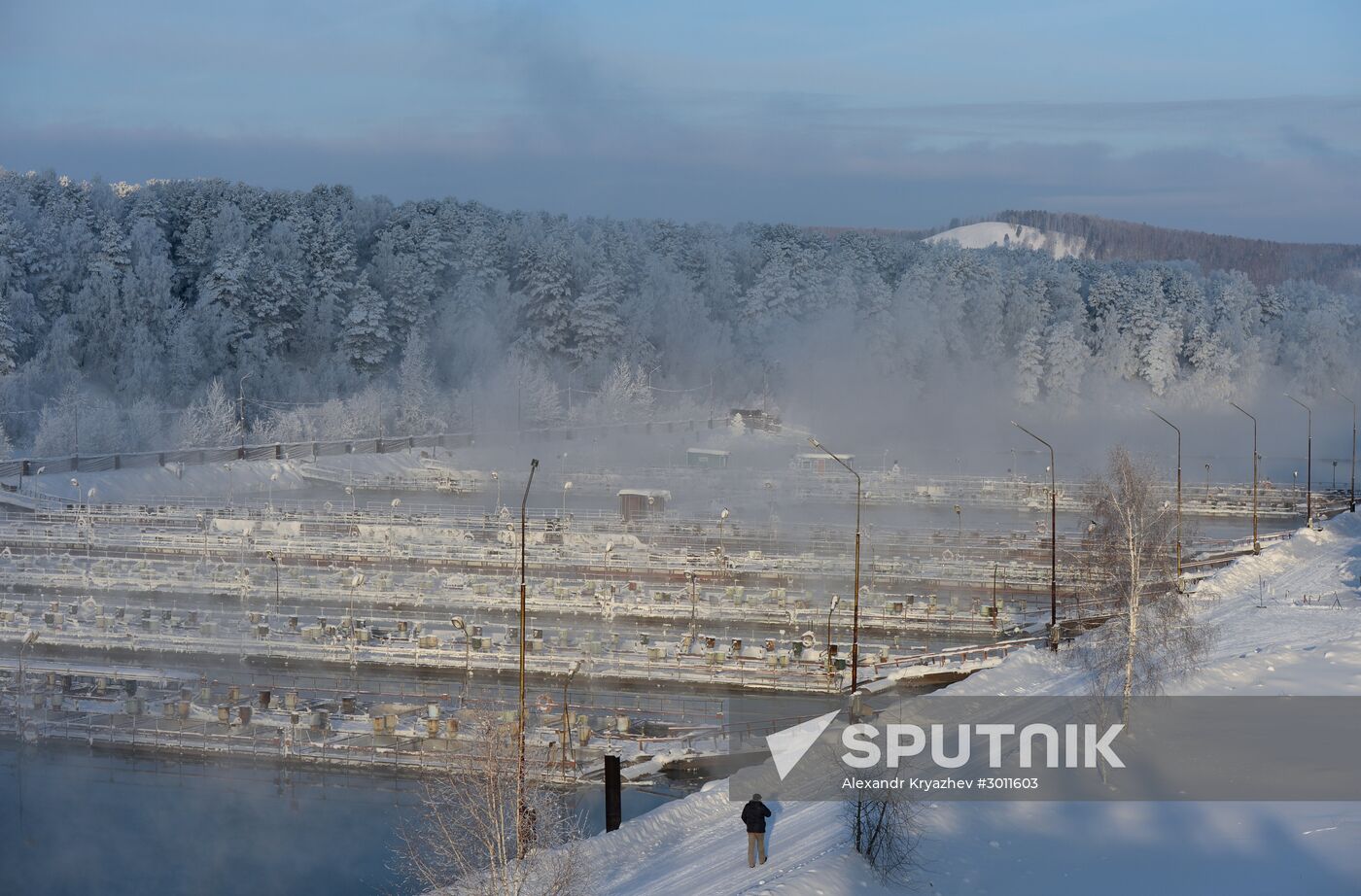 Fish farm in Krasnoyarsk Territory