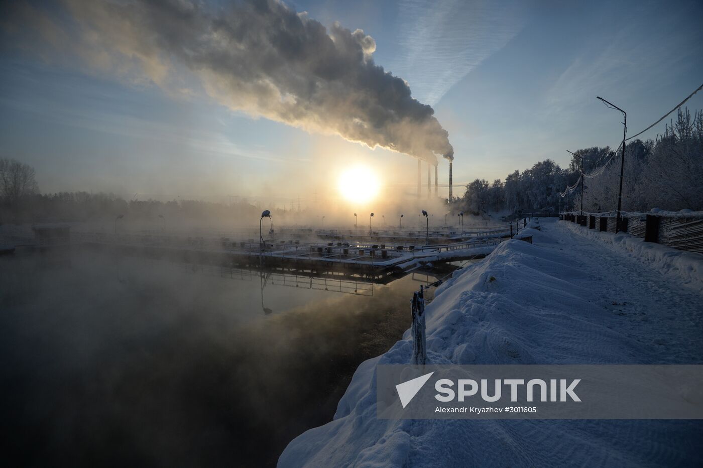 Fish farm in Krasnoyarsk Territory