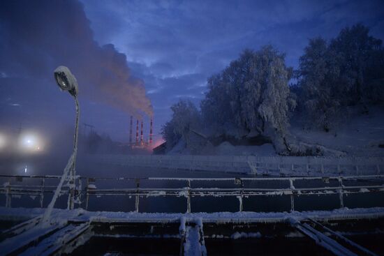 Fish farm in Krasnoyarsk Territory