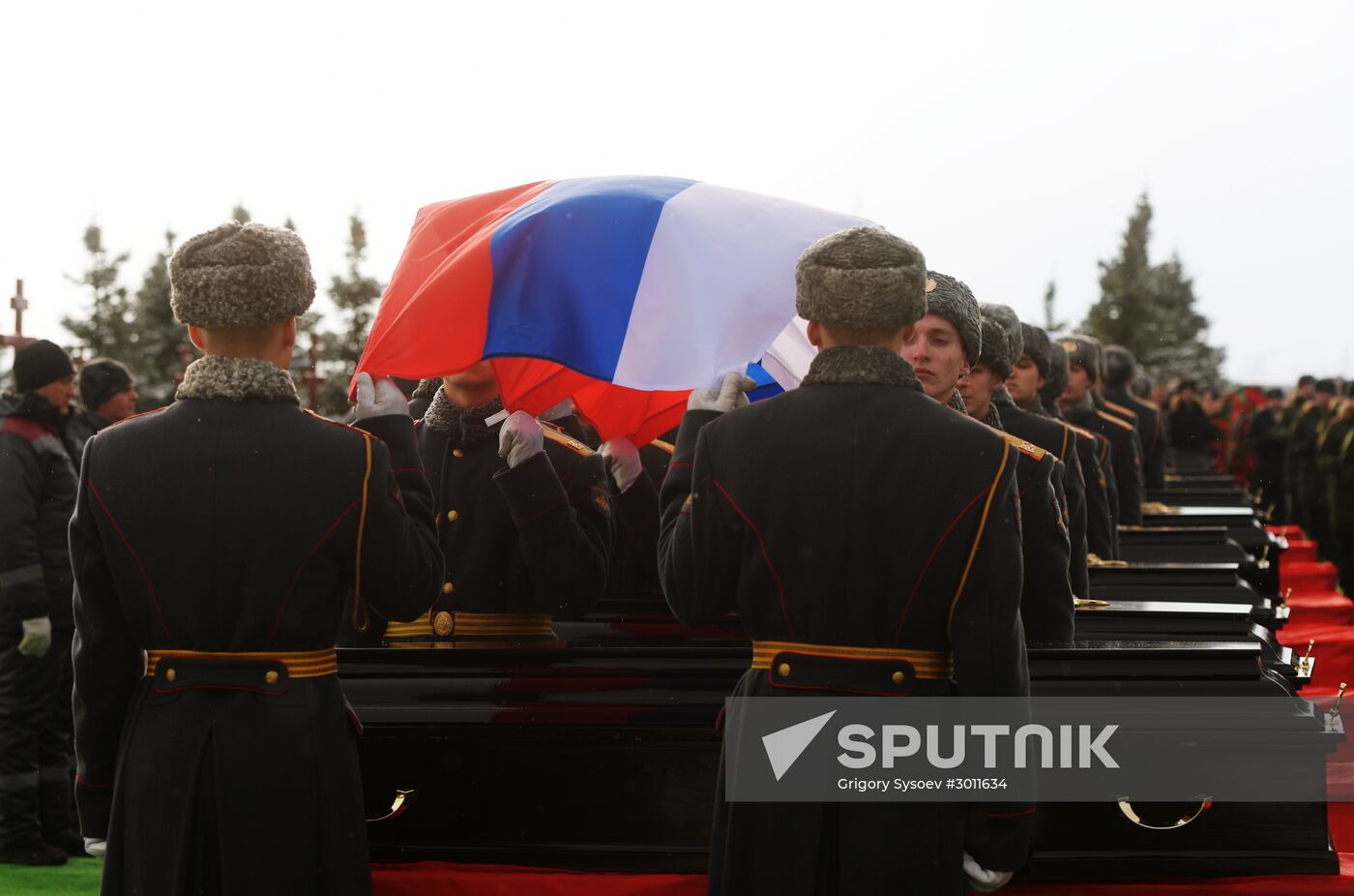 Farewell ceremony for Tu-154 crash victims