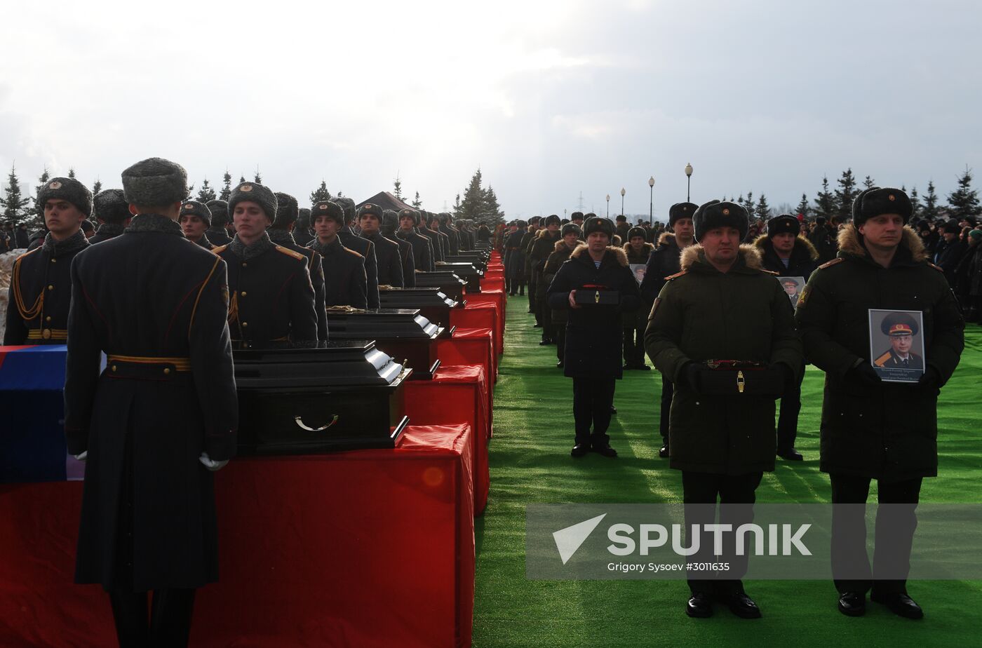 Farewell ceremony for Tu-154 crash victims
