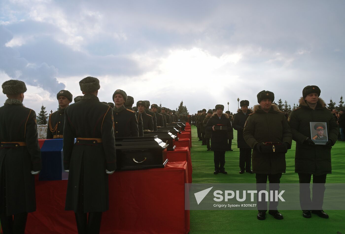 Farewell ceremony for Tu-154 crash victims