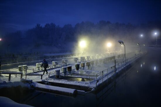Fish farm in Krasnoyarsk Territory