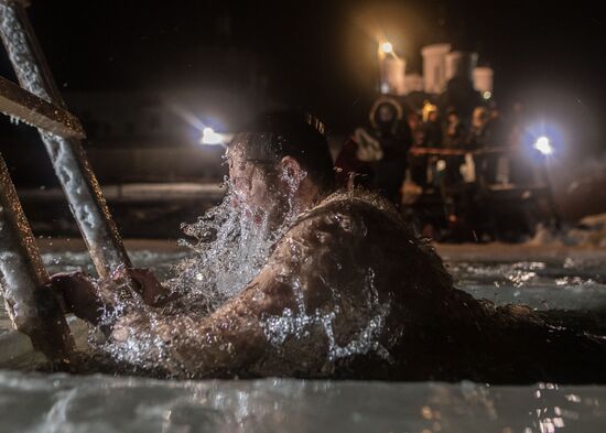 Epiphany celebration at Trinity Boldin Monastery