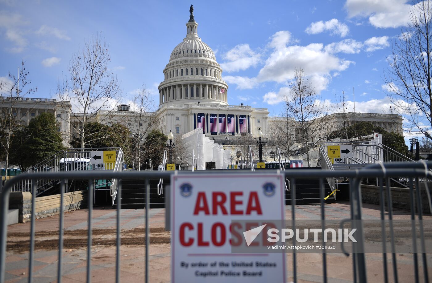 Washington prepares for Trump's inauguration