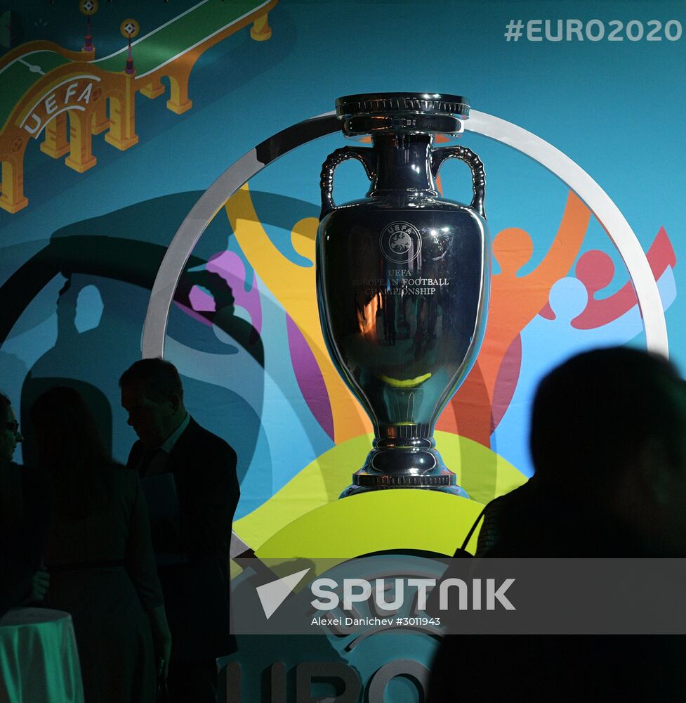 Presentation of official logo of St. Petersburg, UEFA Euro 2020 host city