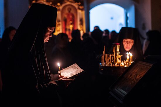 Epiphany Day celebrations at the Zhiten/Nativity of the Mother of God Convent in Ostashkov