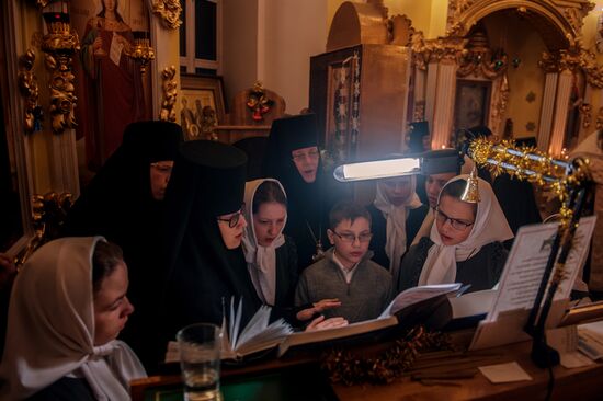 Epiphany Day celebrations at the Zhiten/Nativity of the Mother of God Convent in Ostashkov