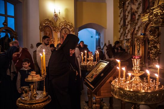 Epiphany Day celebrations at the Zhiten/Nativity of the Mother of God Convent in Ostashkov
