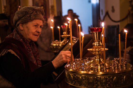 Epiphany Day celebrations at the Zhiten/Nativity of the Mother of God Convent in Ostashkov