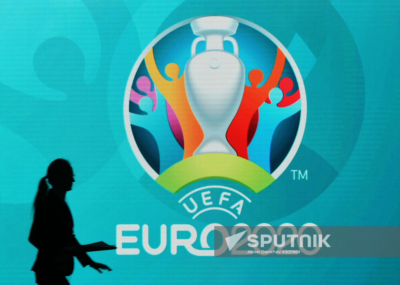 Presentation of official logo of St. Petersburg, UEFA Euro 2020 host city