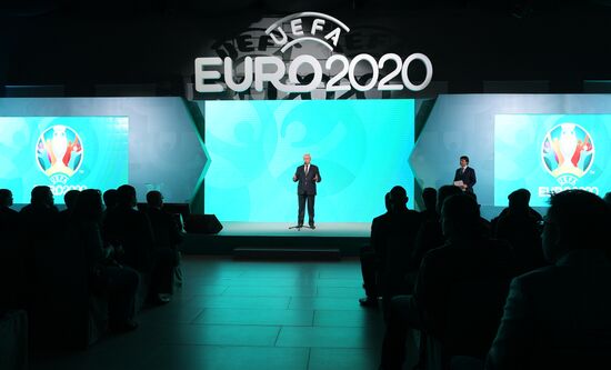 Presentation of official logo of St. Petersburg, UEFA Euro 2020 host city