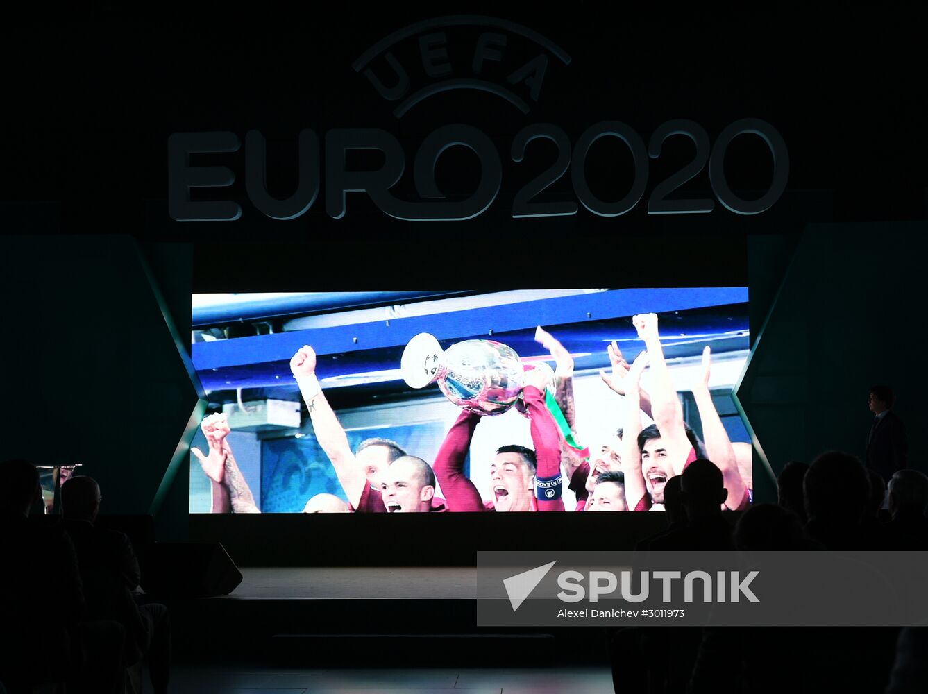 Presentation of official logo of St. Petersburg, UEFA Euro 2020 host city