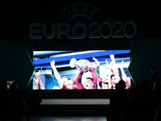 Presentation of official logo of St. Petersburg, UEFA Euro 2020 host city