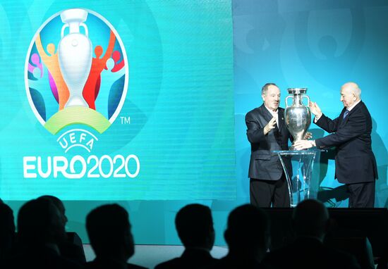 Presentation of official logo of St. Petersburg, UEFA Euro 2020 host city