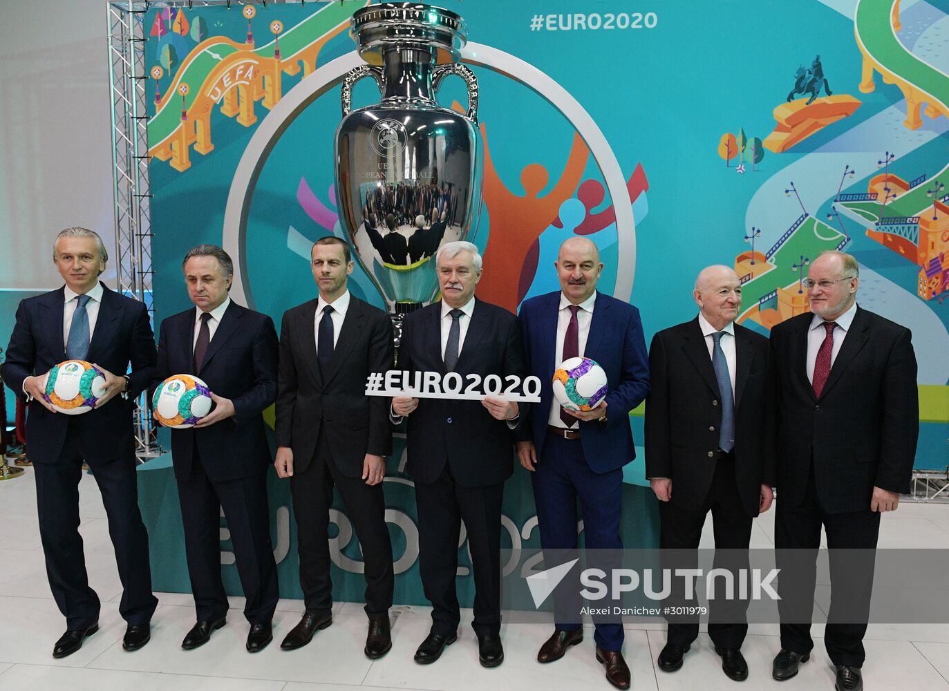 Presentation of official logo of St. Petersburg, UEFA Euro 2020 host city