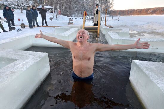 Epiphany bathing in Minsk Region
