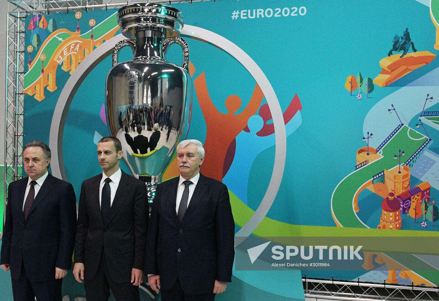 Presentation of official logo of St. Petersburg, UEFA Euro 2020 host city