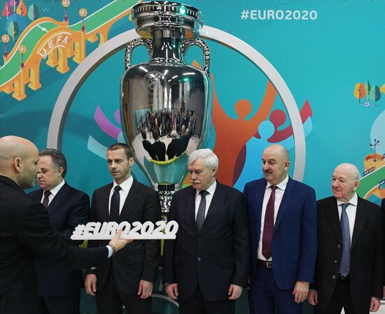 Presentation of official logo of St. Petersburg, UEFA Euro 2020 host city