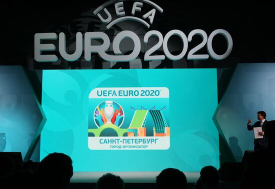 Presentation of official logo of St. Petersburg, UEFA Euro 2020 host city