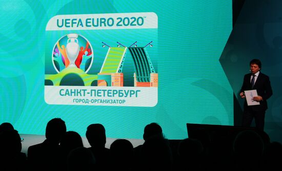 Presentation of official logo of St. Petersburg, UEFA Euro 2020 host city