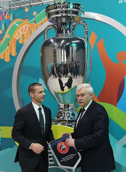 Presentation of official logo of St. Petersburg, UEFA Euro 2020 host city