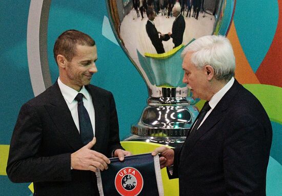 Presentation of official logo of St. Petersburg, UEFA Euro 2020 host city
