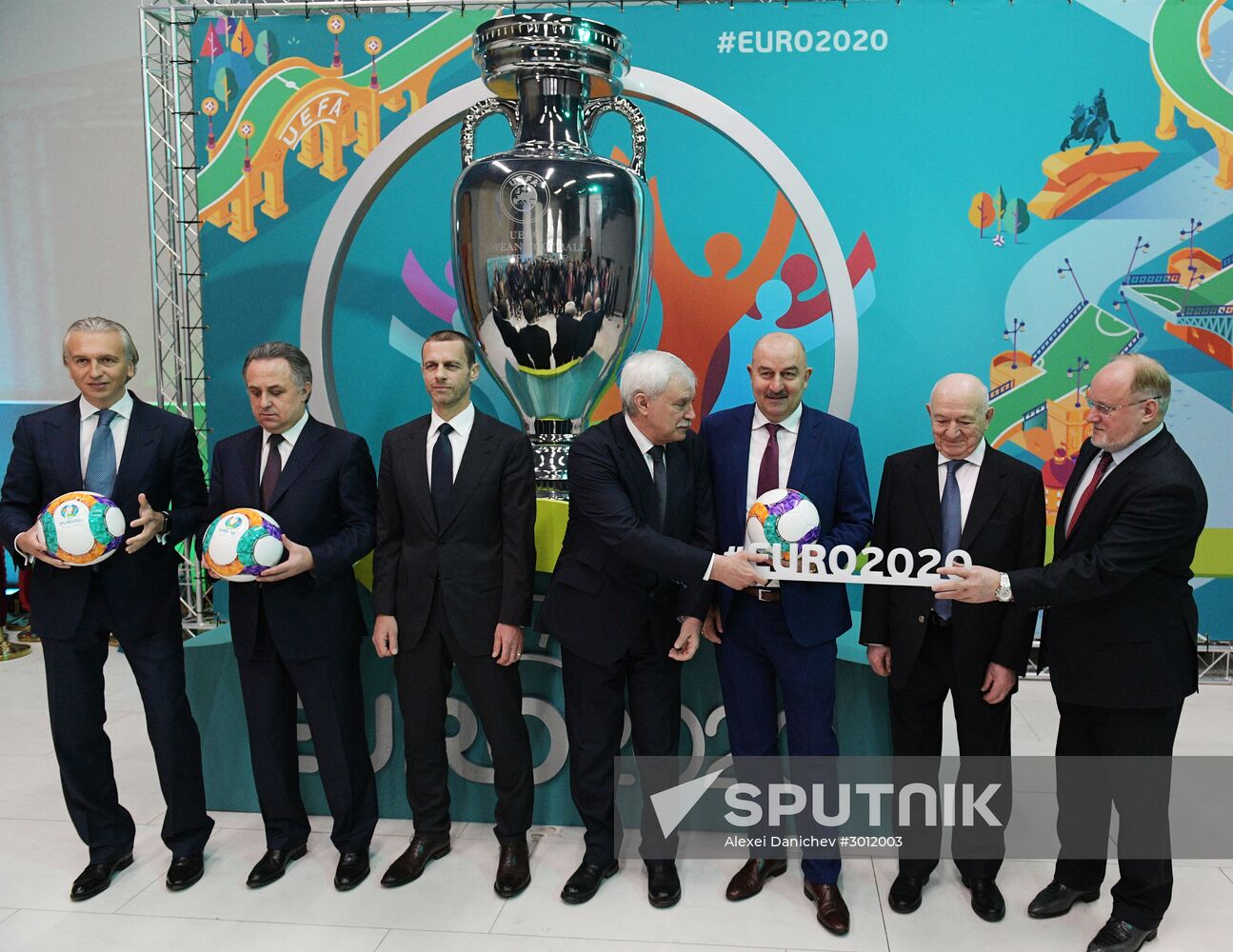 Presentation of official logo of St. Petersburg, UEFA Euro 2020 host city