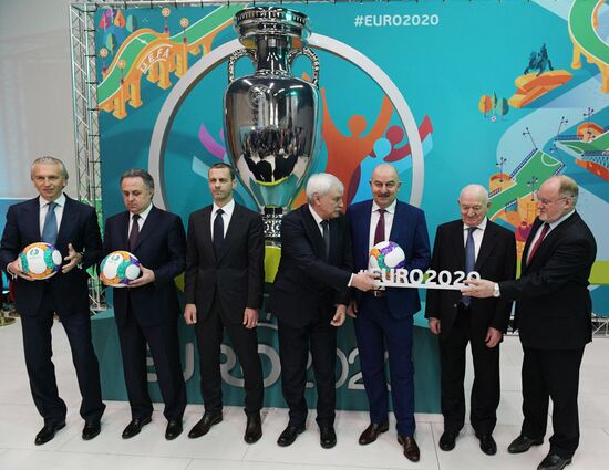 Presentation of official logo of St. Petersburg, UEFA Euro 2020 host city