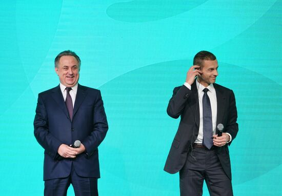 Presentation of official logo of St. Petersburg, UEFA Euro 2020 host city