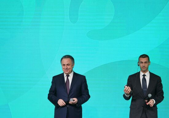 Presentation of official logo of St. Petersburg, UEFA Euro 2020 host city
