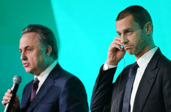 Presentation of official logo of St. Petersburg, UEFA Euro 2020 host city