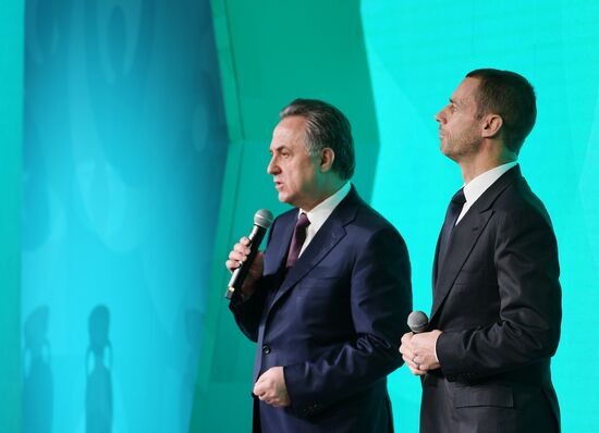 Presentation of official logo of St. Petersburg, UEFA Euro 2020 host city