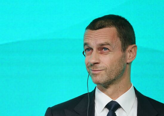 Presentation of official logo of St. Petersburg, UEFA Euro 2020 host city