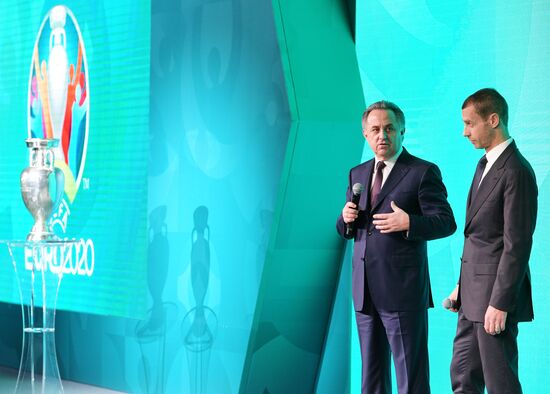 Presentation of official logo of St. Petersburg, UEFA Euro 2020 host city