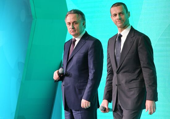 Presentation of official logo of St. Petersburg, UEFA Euro 2020 host city
