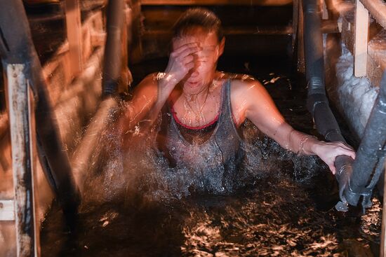 Epiphany Day bathing in Moscow and the Moscow Region