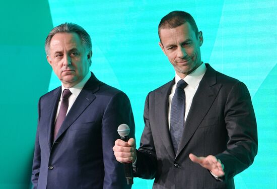 Presentation of official logo of St. Petersburg, UEFA Euro 2020 host city