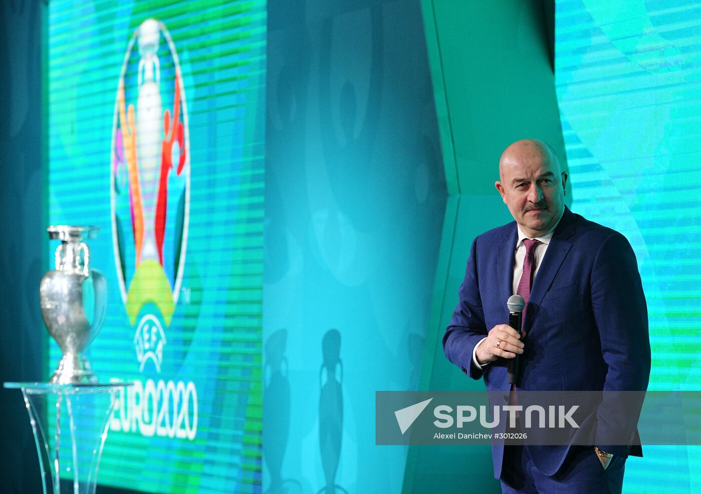 Presentation of official logo of St. Petersburg, UEFA Euro 2020 host city