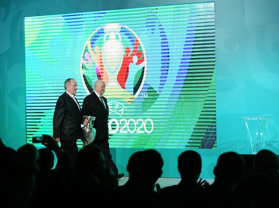 Presentation of official logo of St. Petersburg, UEFA Euro 2020 host city