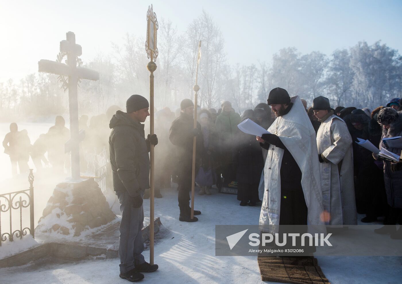Epiphany Day celebrations in Russian cities