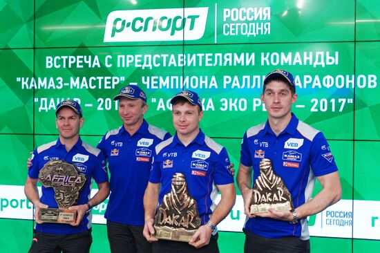 KAMAZ Master team gives news conference