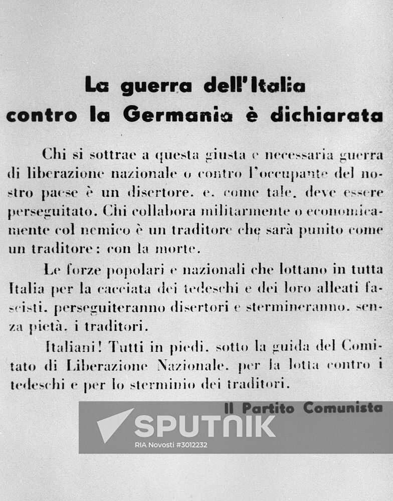 Italian resistance movement
